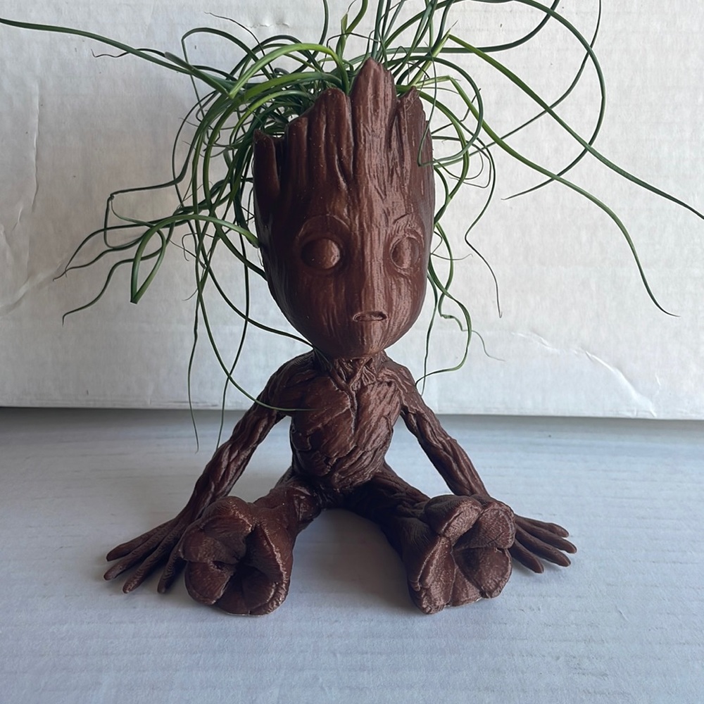 3D printed groot planter